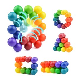 Sensory Fidget Toys for Kids,Rainbow Fidget Variable Ball,Educational Fidget Toys for Boys and Girls,Small Sensory Toys for Adults, Children