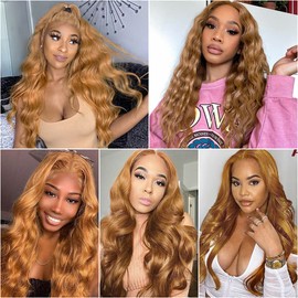 24 26 28 inch Brown Bundles Body Wave Human Hair Bundles Color 30 Brown Body Bundles Human Hair Double Weft Wet And Wavy Bundle Hair For Black Women Boby Wave Bundles Human Hair