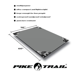Pike Trail Pocket Beach Blanket (60 in X 56 in) – Lightweight Sand Proof Picnic Blankets, Compact Outdoor Blankets, Waterproof Pocket Blanket for Hiking, Camping, Picnics, Travel and Beach Trips