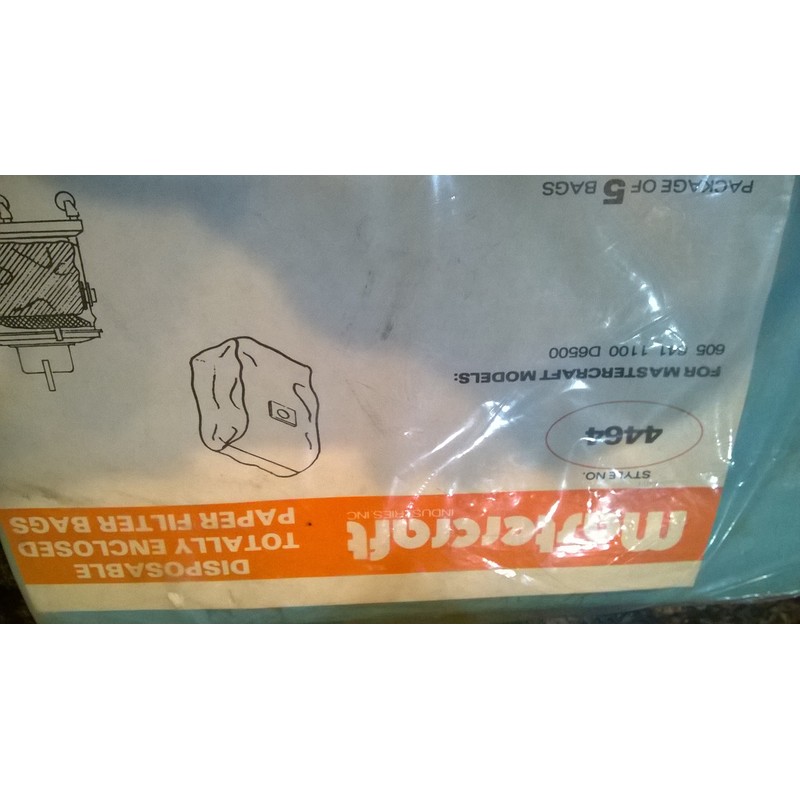 MasterCraft Model 4464 Vacuum Cleaner Bags