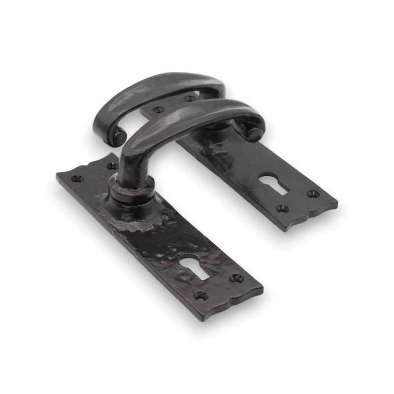 Infinity Decor Old Rustic Black Cast Iron Hand Forged Fleur