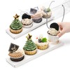 Coloch 24 Pack Clear Cupcake Carrier with Handle, 12 x