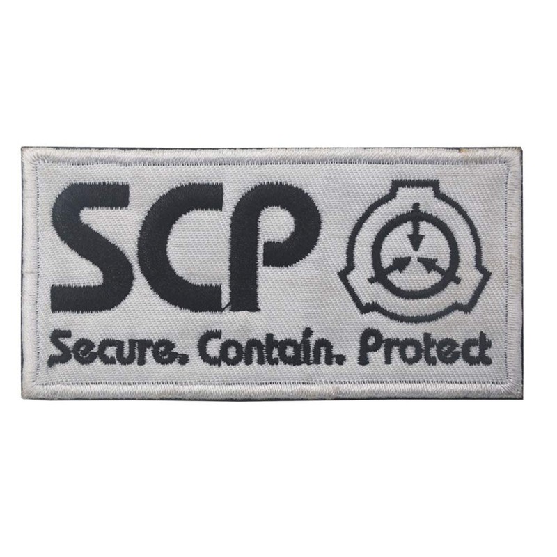 SCP Foundation Patch Special Containment Procedures Foundation Logo Embroidered Biker