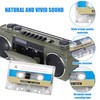 3PCS Cassette Tapes plastic Blank Cassette Tapes Blue Cassette Recorder