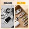 10 Pcs Silicone Cable Ties, Reusable Cord Organizer.