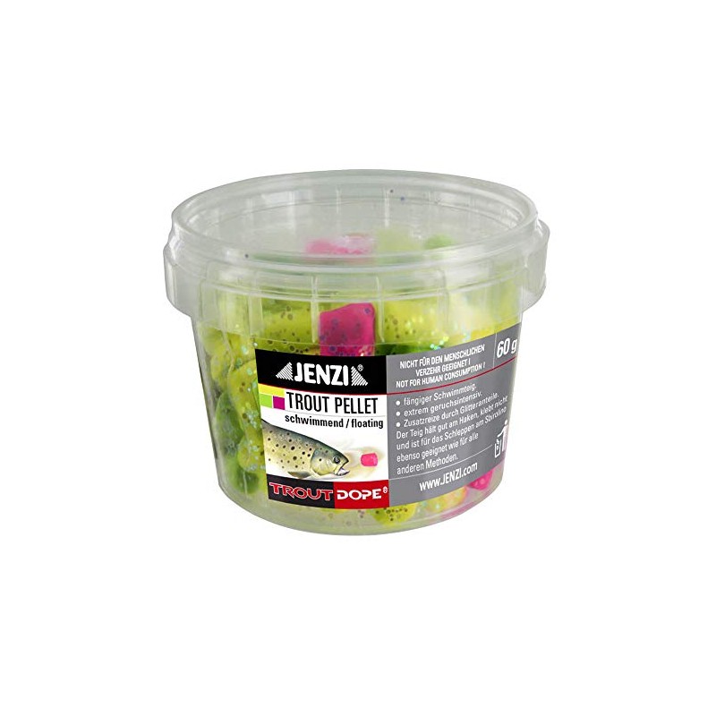 Jenzi Forellenteig Trout Pellets knetbar, multi-color
