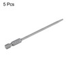 HARFINGTON 5pcs 3/32" Hex Screwdriver Bit SAE 1/4" Hex Shank