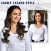 Sunya Clip-In Real Hair Extensions, Dark Brown, Remy Clip-In Real