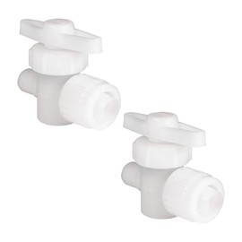 RecPro RV Plumbing Hardware | 06892 | 1/2" Compression to 1/2" Male Adapter | Shutoff Valve | Pex Pipe/Tubing Fittings (2 Fittings)