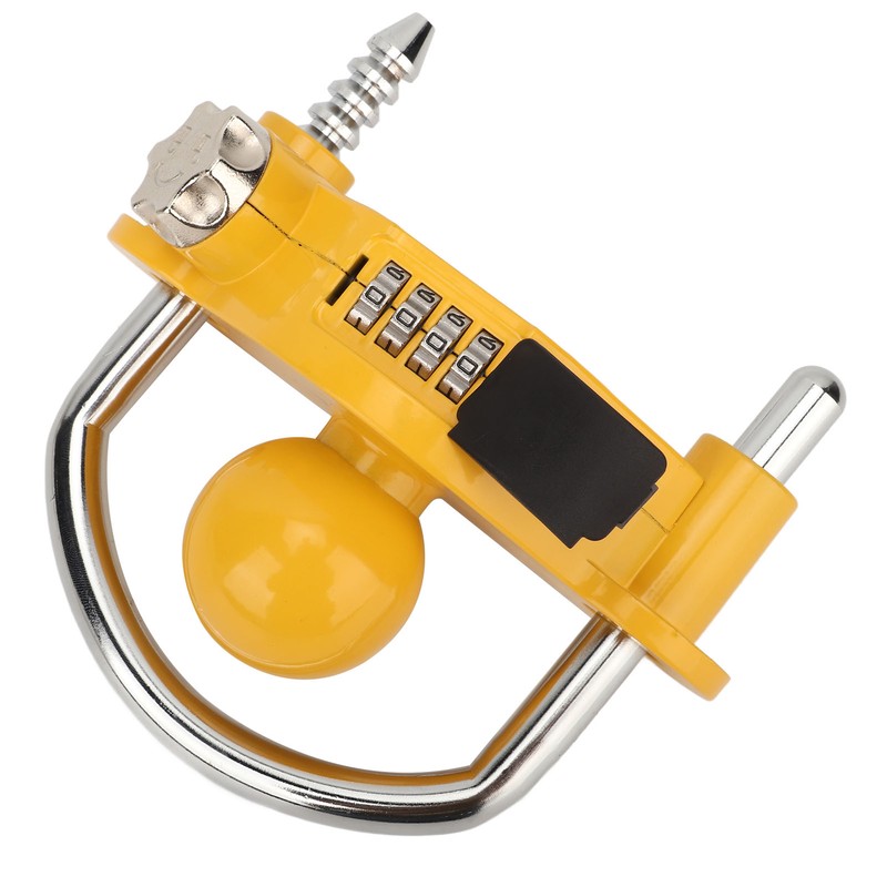 Trailer Coupler Lock Universal Hitch Lock U Shaped Combination Lock