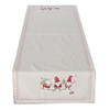 CasaJame Christmas Table Runner, Linen, 138 x 40 cm, Natural,