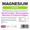 Lindens 500mg Magnesium Tablets | 90s 1-a-Day | UK Made