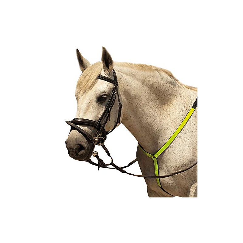 Harlequin Horse Riding Reflective Breastplate Hi-Vis Safe Adjustable Martingale