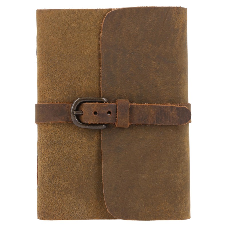 Gusti Leather Notebook Fedra - Diary Vintage Notebook Brown Leather