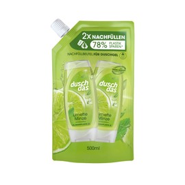 Duschdas Duschgel Limette Minze Nachfüllbeutel Duschbad mit Fresh-Energy-Duftformel sorgt für einen erfrischenden Start in den Tag 500 ml 1 Stück