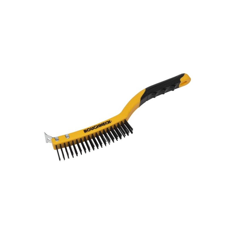 Roughneck ROU52030 Heavy Duty Wire Brush With Scraper