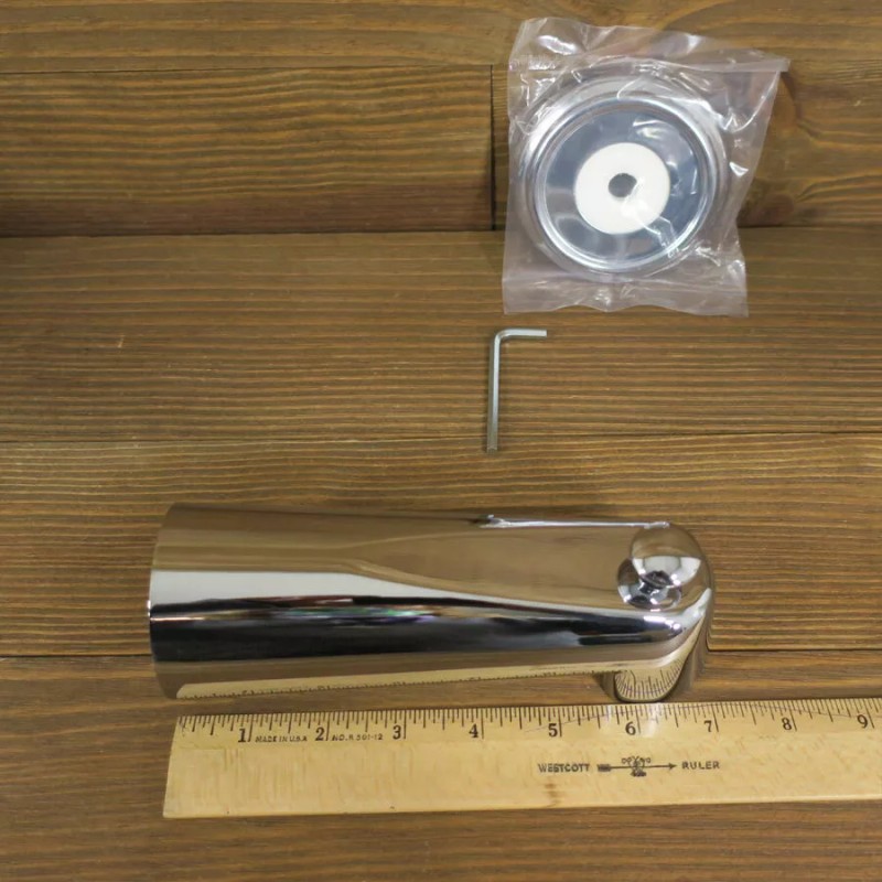Mirabelle 7" Tub Spout with Diverter Model: MIRTS96CP Polished Chrome