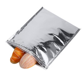 Insulated Bag,Insulated Food Bag,3 Types 5pcs/Set Aluminum Foil Insulated Food Storage Bag Silver Thermal Cooler Bag with Zipper Design for Picnic, Lunch, Travel, Camping,25 x30cm