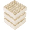 Criusia 3 Pack Sock Underwear Drawer Organizer Dividers, 64 Cell