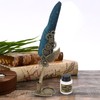 Quill Pen and Ink Set Vintage Style Glossy Writting Stainless