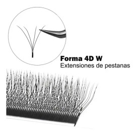 Extensiónes De Pestañas Nagaraku W Shape 4d Mix 8-15mm                                                                                                