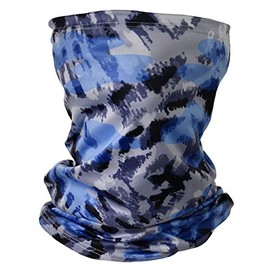 iscream Child's Tie Dye Blues Gaiter Face Cover for Allergies, Dust and Outdoor Activity