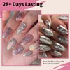 EARLMONI Short Almond Nail Tips - Soft Gel Full Cover