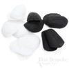 1 Pair of White Raglan Shoulder Pads for Garment-Making