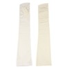 GlovesDepo Arm Cover, Cool Touch, Long Gloves, Fingerless, Women's, White