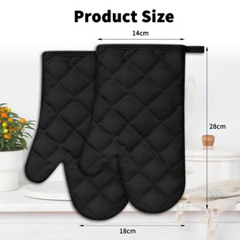 Oven Gloves, Oven Gloves, Heat Resistant Oven Gloves, Oven Gloves, Oven Gloves, Oven Gloves, Oven Gloves, Oven Gloves, Heat Resistant (Black)