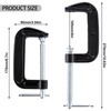 4 PCS 4 Inch C Clamps Set, Heavy-Duty C-Clamps with