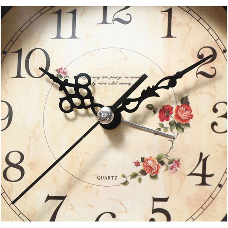 SWHONG Rural Mantle Clock Metal Clock Home Decoration Mantle clock