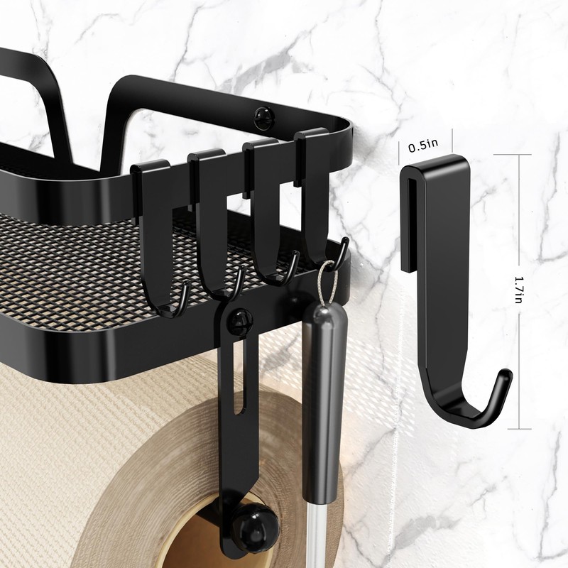 Taozun Paper Towel Holder with Shelf, Kitchen Paper Holder Spice