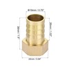 sourcing map Brass Barb Hose Fitting Connector Adapter 19mm Barbed