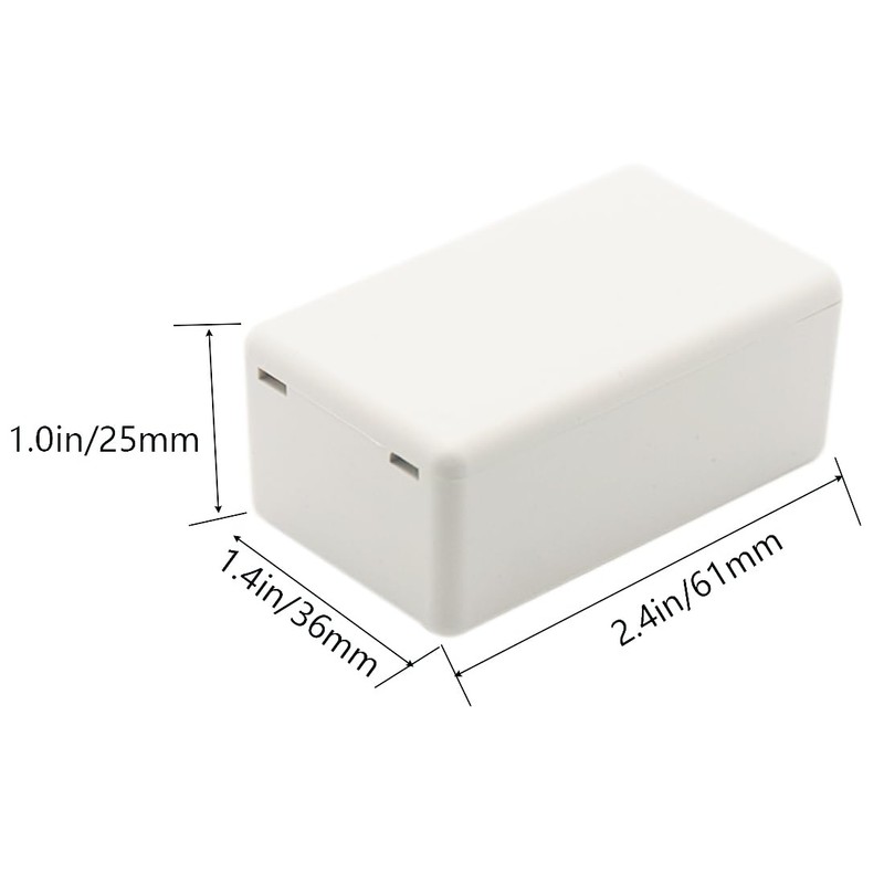 Zulkit 5Pcs Project Boxes ABS Plastic Electrical Project Power Case