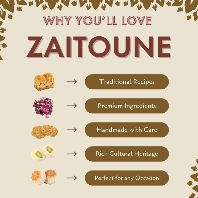 Zaitoune Premium Mini Mixed Cookies - 250 g | Bite-Sized