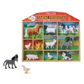 Melissa & Doug Farm Friends Collectible Toy Animal Figures (10 pcs)