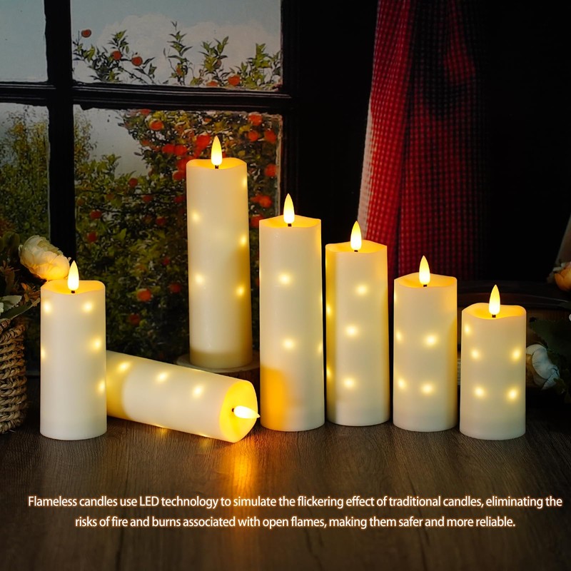 Nimiko Waterproof Outdoor,with Timer & Remote - 2 Pack Flameless