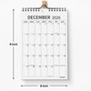 Yibukiu Small Wall Calendar 2026-2028, 24 Months 6''x9'' Mini Calendar