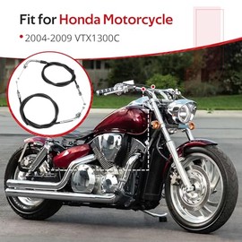 JAVIK - Cable acelerador A & B para Honda VTX1300C 2004-2009 OEM # 17910-MEM-670 17920-MEM-670