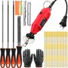 Threlaco Portable Electric Chainsaw Sharpener Kit with Chain Saw Sharpener