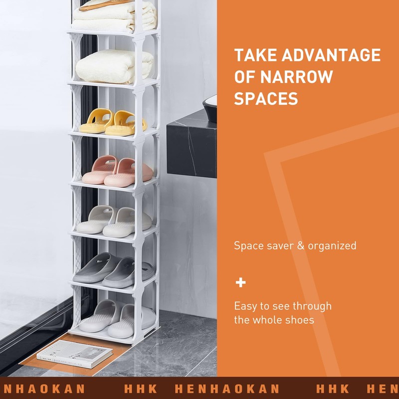 HHK HenHaoKan 5 Tiers Shoe Rack Organizer for Closet Shoe