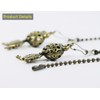OMYZERO 2Pcs Ceiling Fan Pull Chain Set, 12Inch Metal Frog