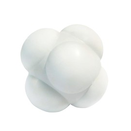 GSE Games & Sports Expert Sports Reaction Balls, Reactivity Ball for Field Training, Agility Trainer for Baseball, Rubber Bounce Balls for Hand-Eye Coordination & Speed Reflex Training (White)