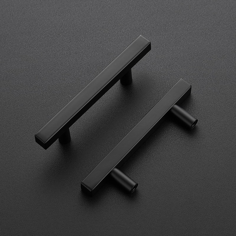 Ravinte 30 Pack 3 Inch Cabinet Pulls Black Sqaure Kitchen