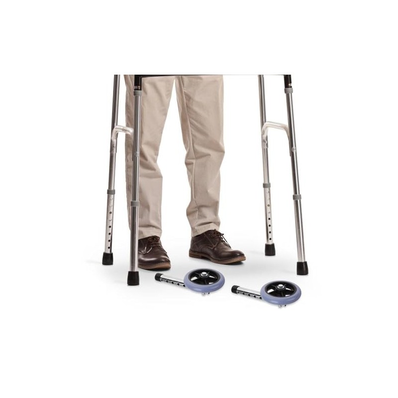 Zimmer Frame with Wheels Replacement Walker Wheel Accessory Silent and