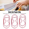4 Box Cute Cat Paper Clip Fun Shaped Plated Surface