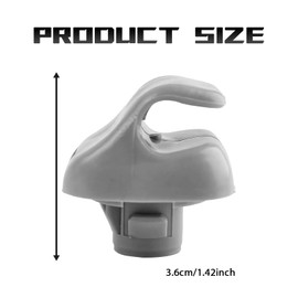 SamWinGear 2PCS Sun Visor Clips for Cars, Visor Clip Hook for Honda Accord Civic Odyssey CRV Pilot Sunvisor Retainer Clips Bracket Hanger Replacement Accessories 88217S01A01ZA 88217S04003ZA(Gray)