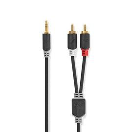 Nedis Mach or 3.5mm Stereo Audio Cable - 2x RCA Mach
