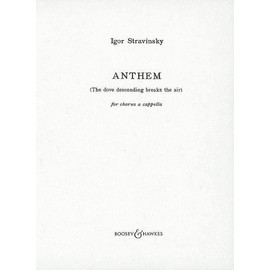 Anthem: "The dove descending breaks the air". mixed choir (SATB) a cappella. Partition de chœur.